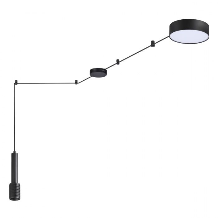 Светильник потолочный Odeon Light Fortu 4253/23CL, 23W+10W LED, 3000K, черный