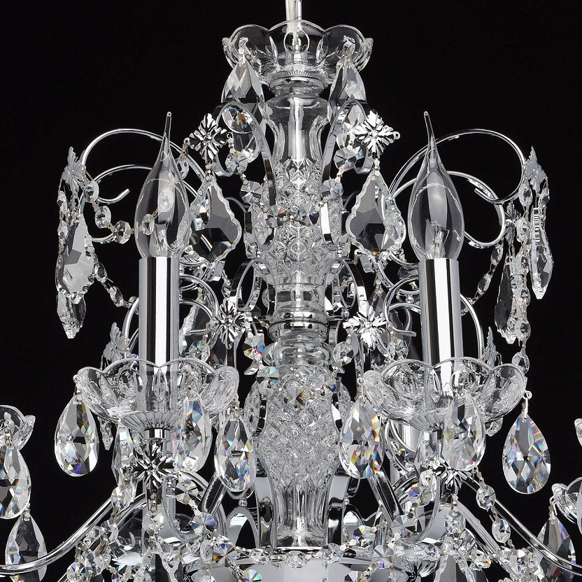 Люстра 60*102 см, 8*E14 хром/прозрачный MW-Light Каролина 367013408