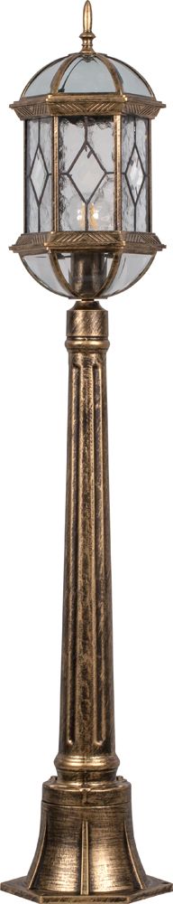Светильник садово-парковый Feron PL170 115 см столб шестигранный, черное золото