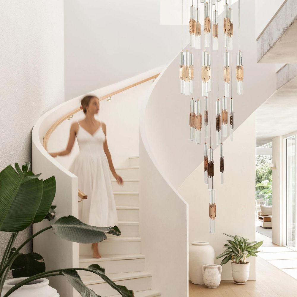 Подвесная люстра 0,0000*0,0000*300 см, LED 160W, 4000K, Золото MODELUX ML.88987.28