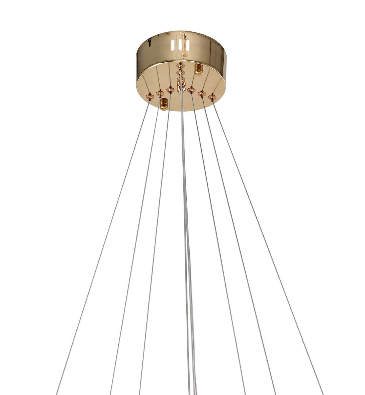 Светильник подвесной 40/60 см, LED 141W 4000K золото Zortes Auralia ZRS.57790.141
