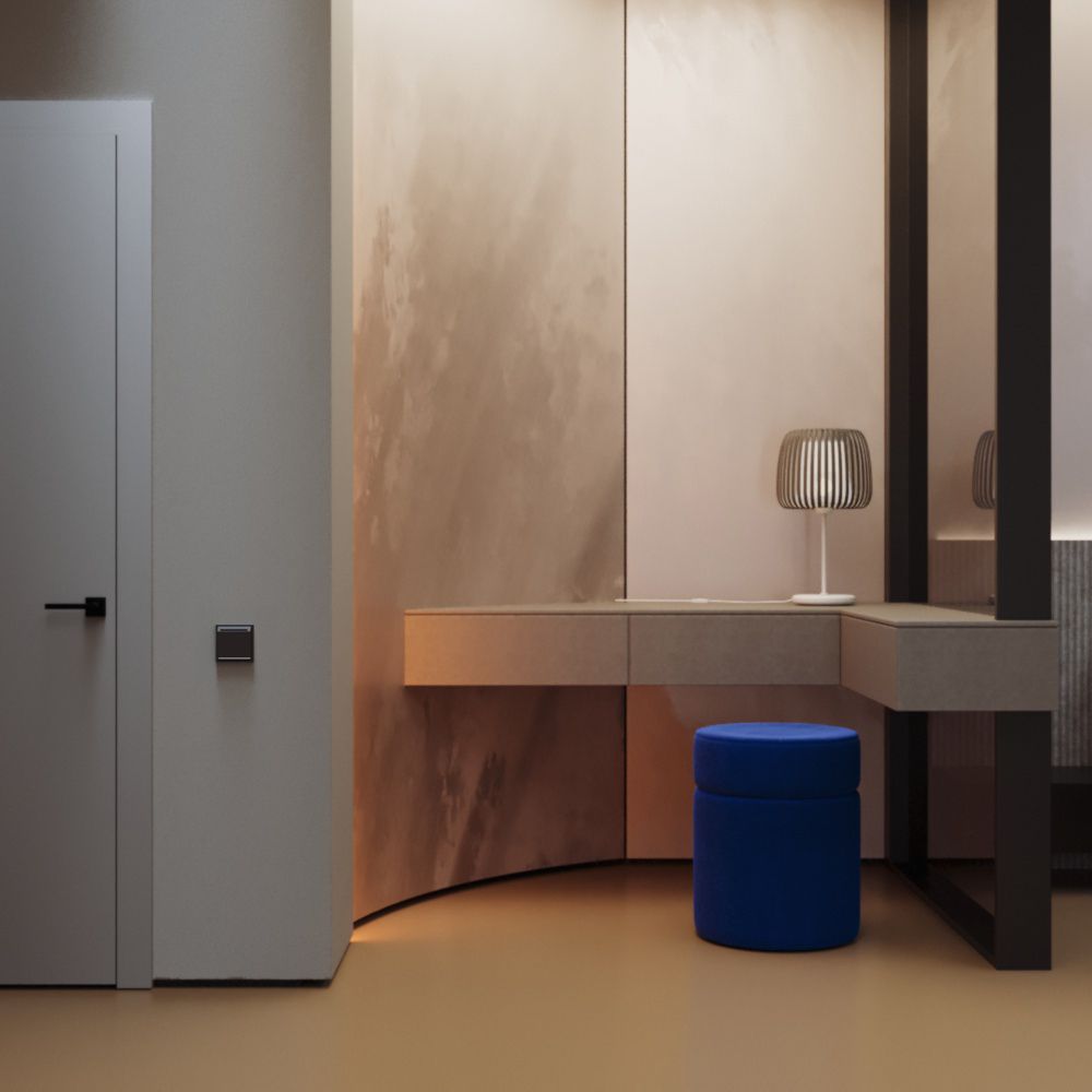 Выключатель встраиваемый S70 карточный 16А, черный матовый Voltum VLS010708