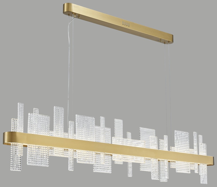 Светильник подвесной Wertmark Lotta WE461.04.303, 150*8 см, золотистый