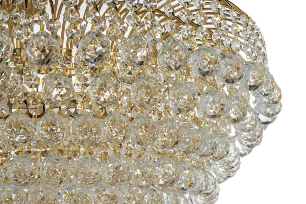 Люстра потолочная *60*33 см, 10*E14*40W, Arti Lampadari Empoli Gold Empoli E 1.2.60.100 G, золотой