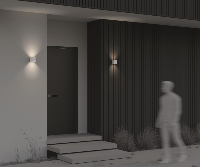 Уличный настенный светильник 10 см Maytoni Fulton O572WL-L6W, белый/матовый