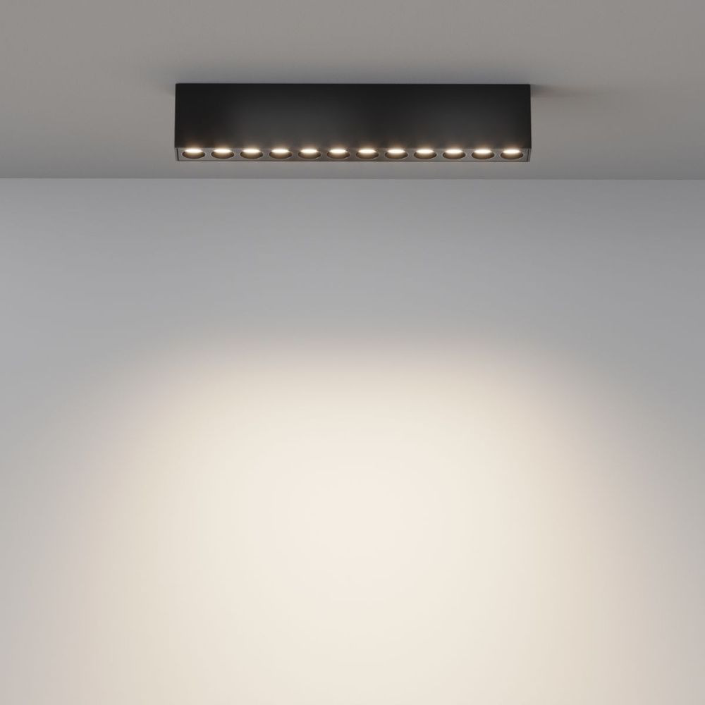 Потолочный светильник 25 см, 20W, 3000-6000K, Maytoni Points C066CL-20W3-6K-B, черный