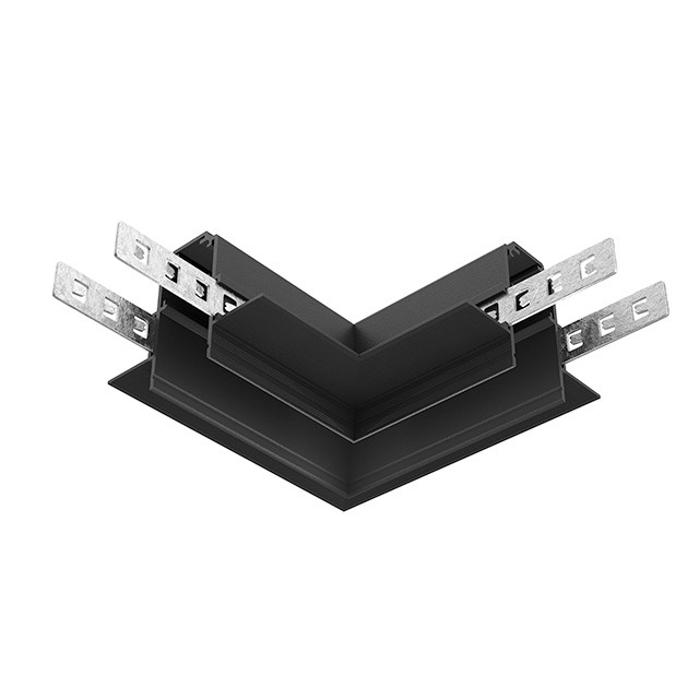 Коннектор угловой встраиваемый Maytoni Technical Magnetic track system Exility TRACL034-42B-R черныйIP 20