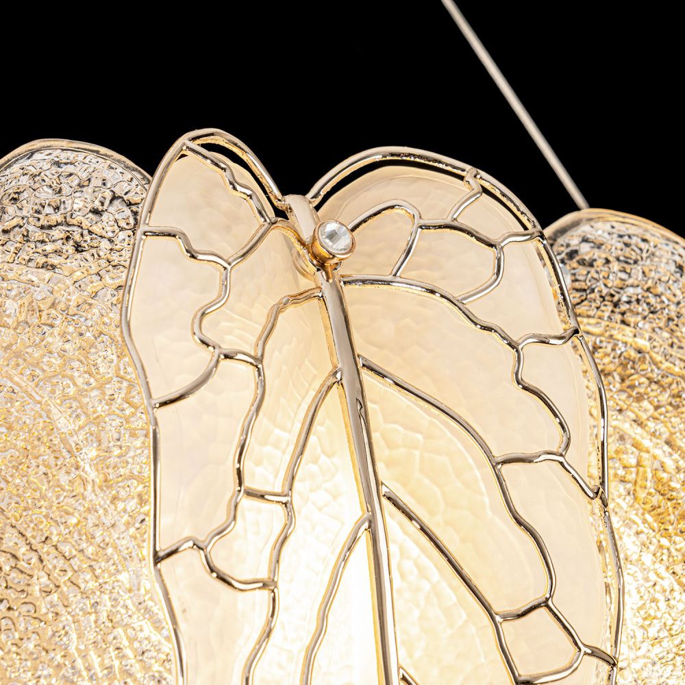 Подвесная люстра 80 см, Modelux ML.9530.800 CP, шампань