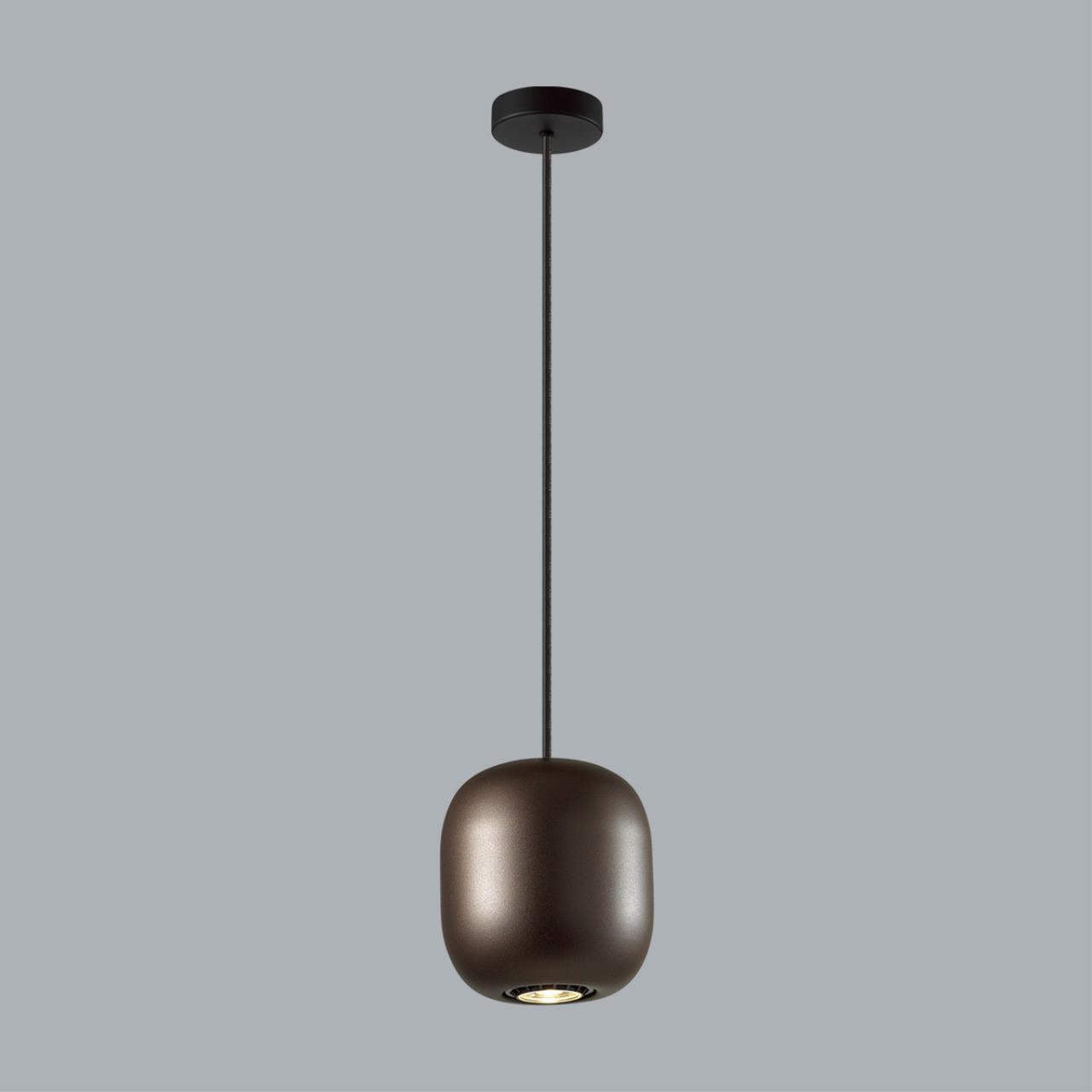Подвес 12*12*120 см, 1 GU10*4W, Odeon Light Cocoon, черный 5060/1DA