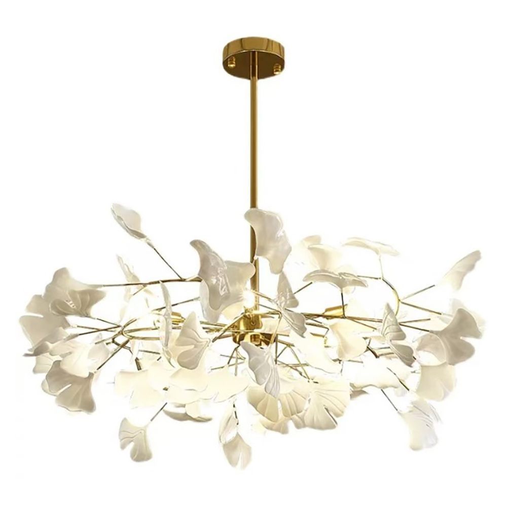 Люстра 60*60*30 см, 6*G9 Gerhort G31308/6GD+WT, Белый;Белый, золотой