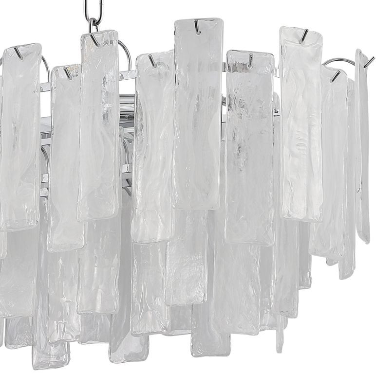 Люстра подвесная 120*30*50/80 см, 12*E14 40W Хром Stilfort Glowice 2157/09/12PL
