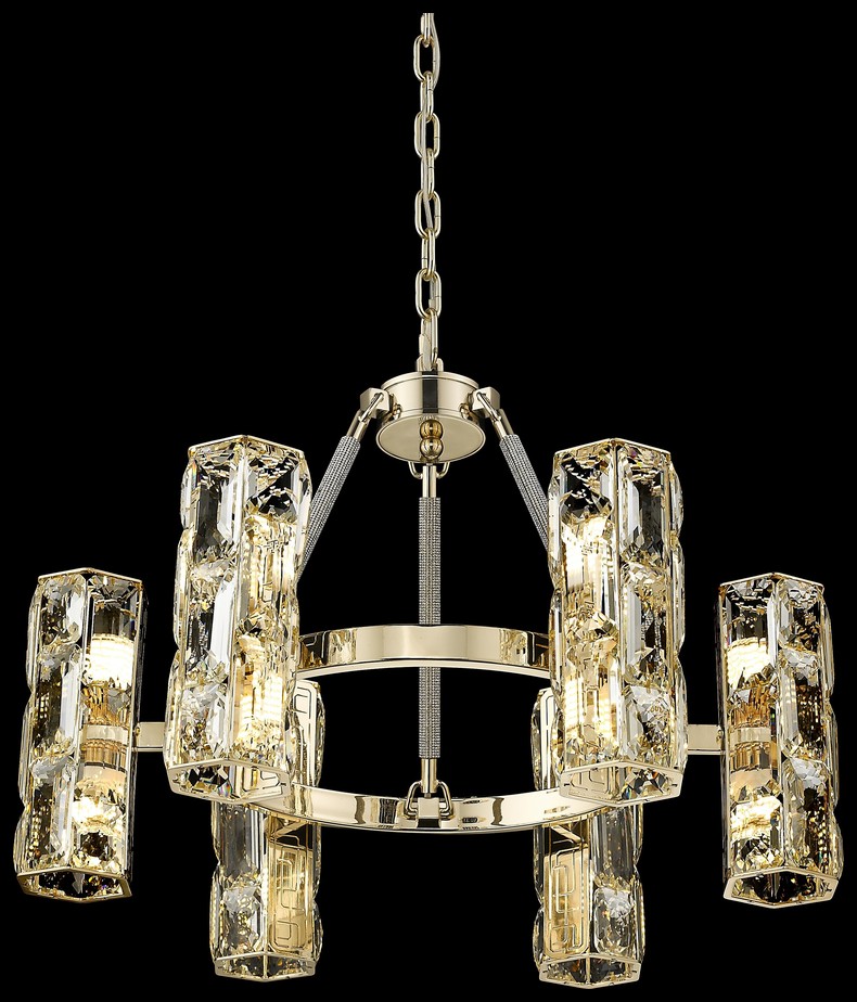 Светильник подвесной Wertmark Primo WE156.12.303, 56*56 см, золото