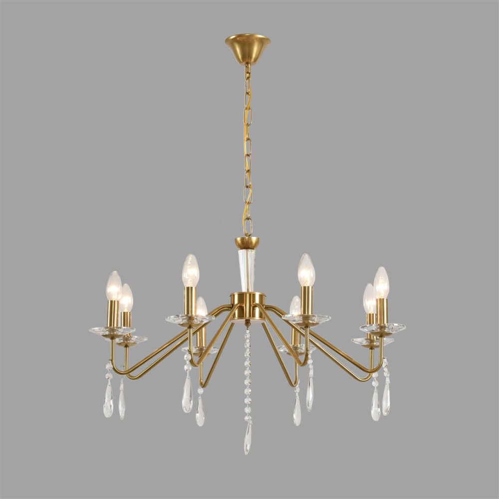 Люстра *72*50-89,5 см, 8*E14*40W, Lumion Suana LUM8319/8, золотой