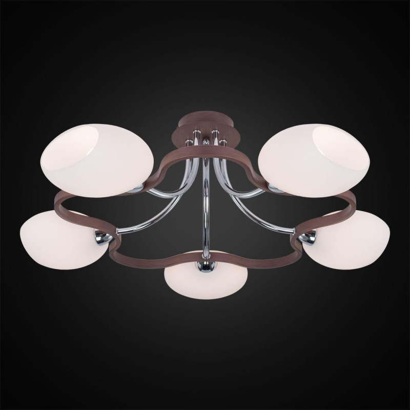 Люстра Citilux CL131151 венге, Е14, 5*60ВТ, 17м2