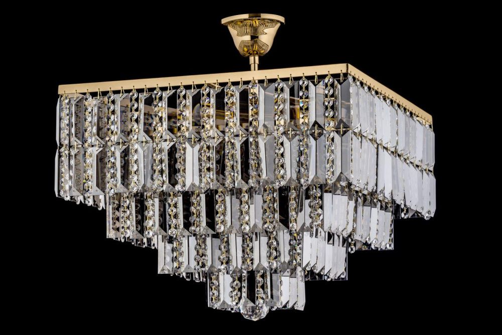 Люстра *40*40 см, 4*E27*60W, Arti Lampadari Rozzano Rozzano E 1.5.40.106 GP, Золото