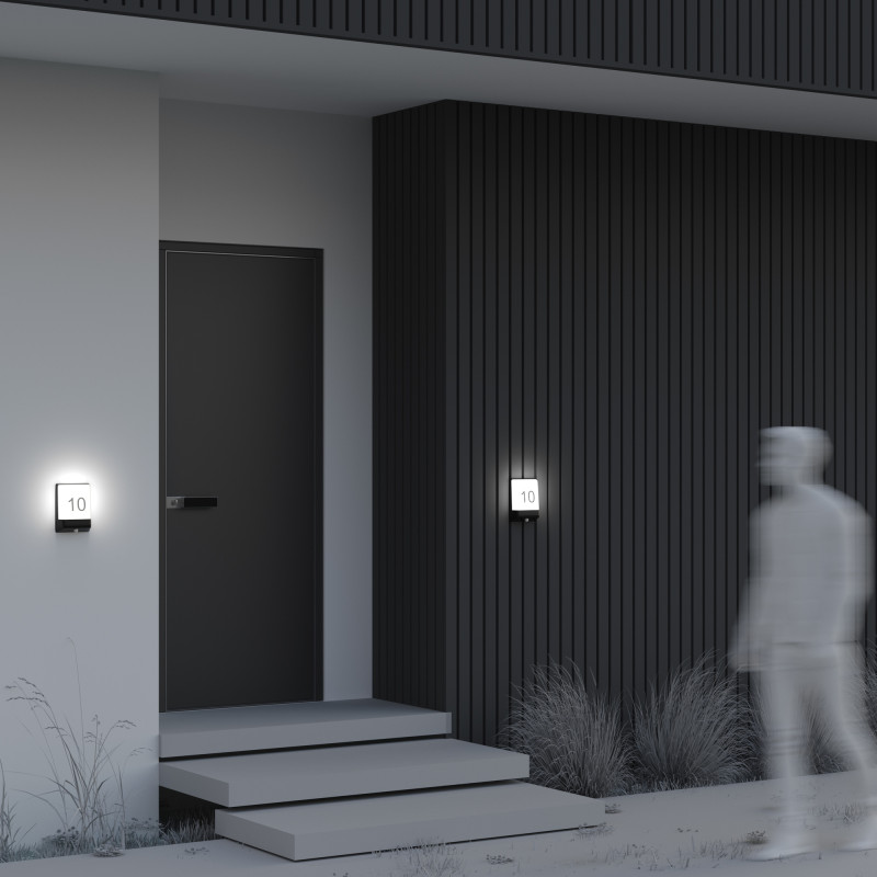 Светильник настенный 16,1*5,9*21,1 см, LED, 9W, 3000К, Maytoni Row O448WL-L9GF3KSR серый