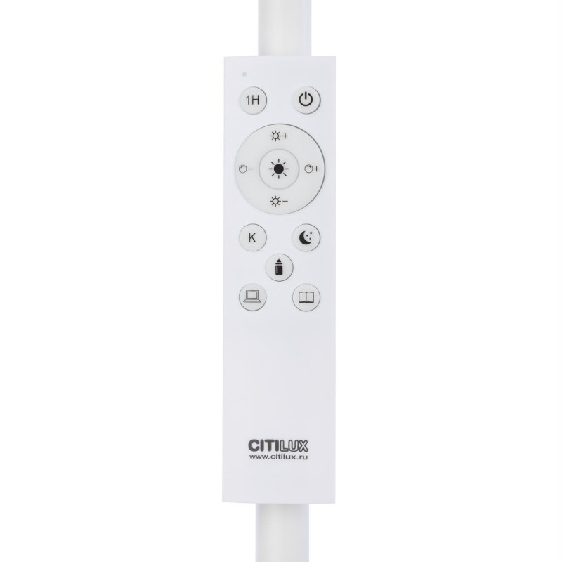 Белый торшер с пультом 22*175 см, 18W, 2700-6500K Citilux CL804050 Alex