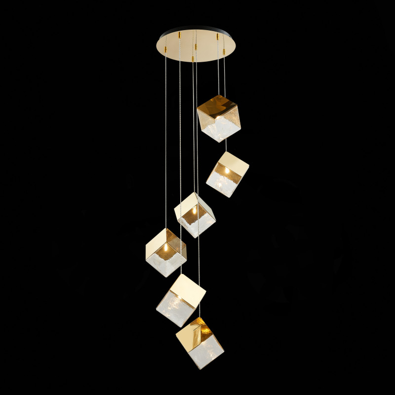 Светильник подвесной 57 см, ST LUCE RIELLO SL1182.203.06 Золотистый