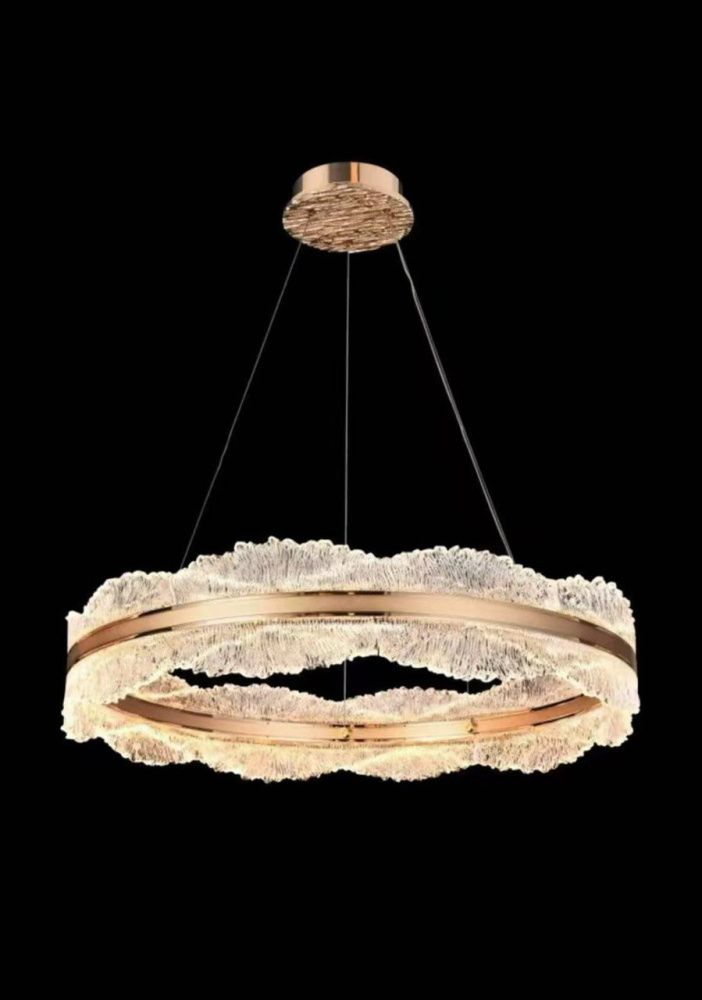 Светильник 8858-600, D600*H150 LED, 70W, 3000/4000/6000K, Alva Donna, шампань