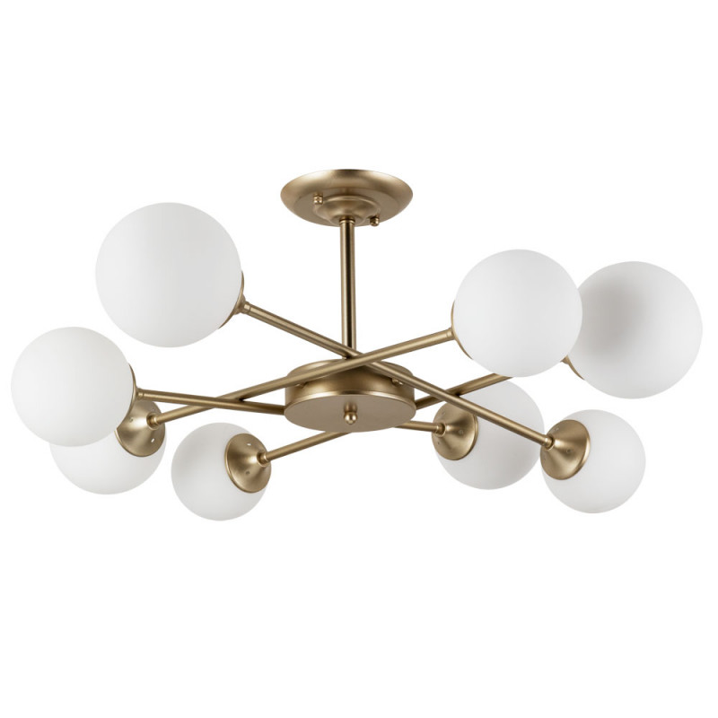 Потолочная люстра Arte Lamp Marco A2703PL-8SG, диаметр 81 см, золото