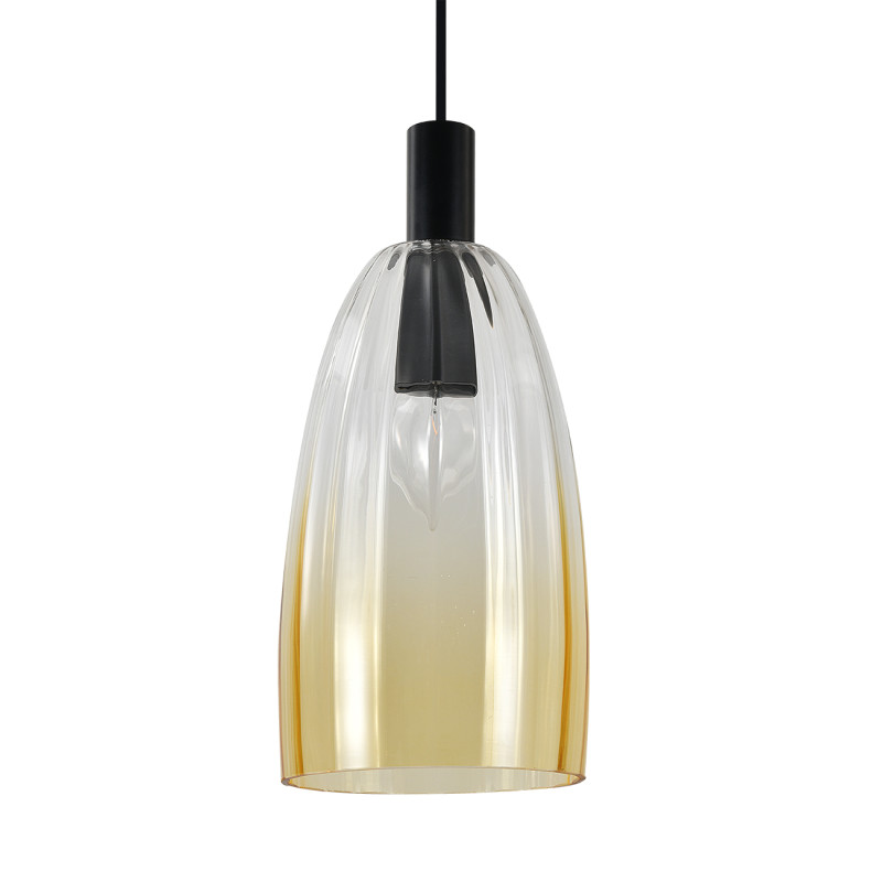 Подвесной светильник 14 см, Indigo Soave 11047/C/1P Amber V000494, черный, 11047/C/1P Amber