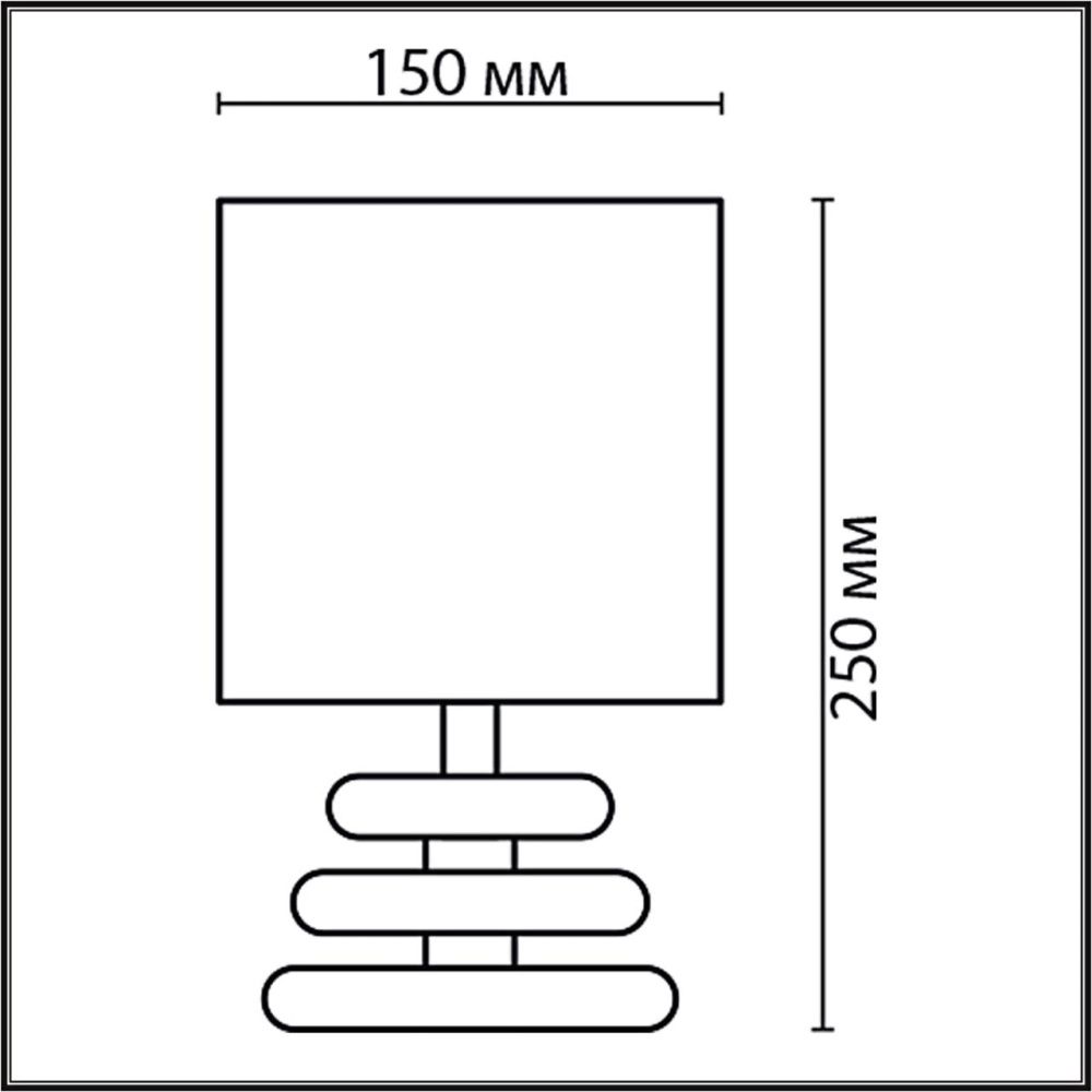 Настольная лампа 25 см, 1*E14*40W, Lumion Latza 8126/1T, коричневый; бежевый; белый