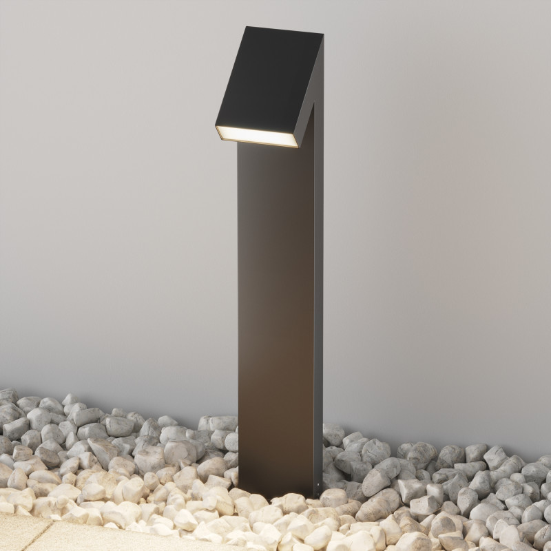 Садово-парковый светильник 18*20*90 см, LED, 15W, 3000К, Maytoni GUSS O592FL-L15GF3K серый