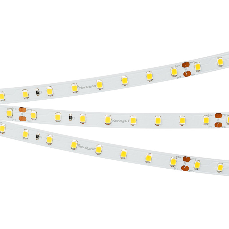 Лента RT-A80-8mm 24V Warm2400 (6 W/m, IP20, 2835, 5m) (Arlight, высок.эфф.150 лм/Вт) 028526(2). Цена указана за 5 метров. Продается кратно 5 метрам.