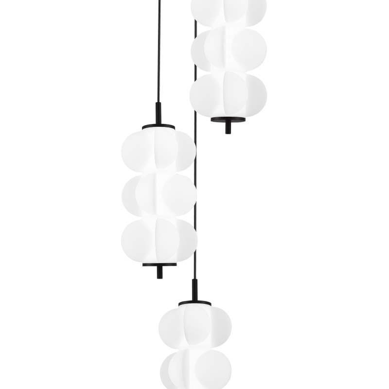 Каскадная люстра 33*200 см, LED, 8W,  3000К, ST-Luce TALISMAN SL6121.403.03 черный