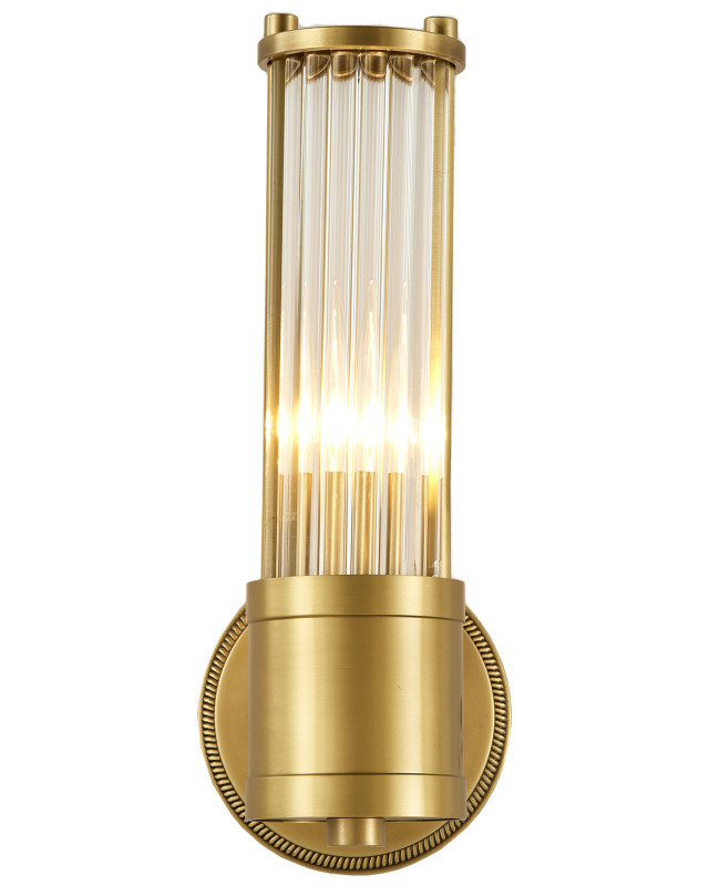 Бра 16*11,5*30 см, 1*E14, 40W, Moderli Brass V11020-1W латунный