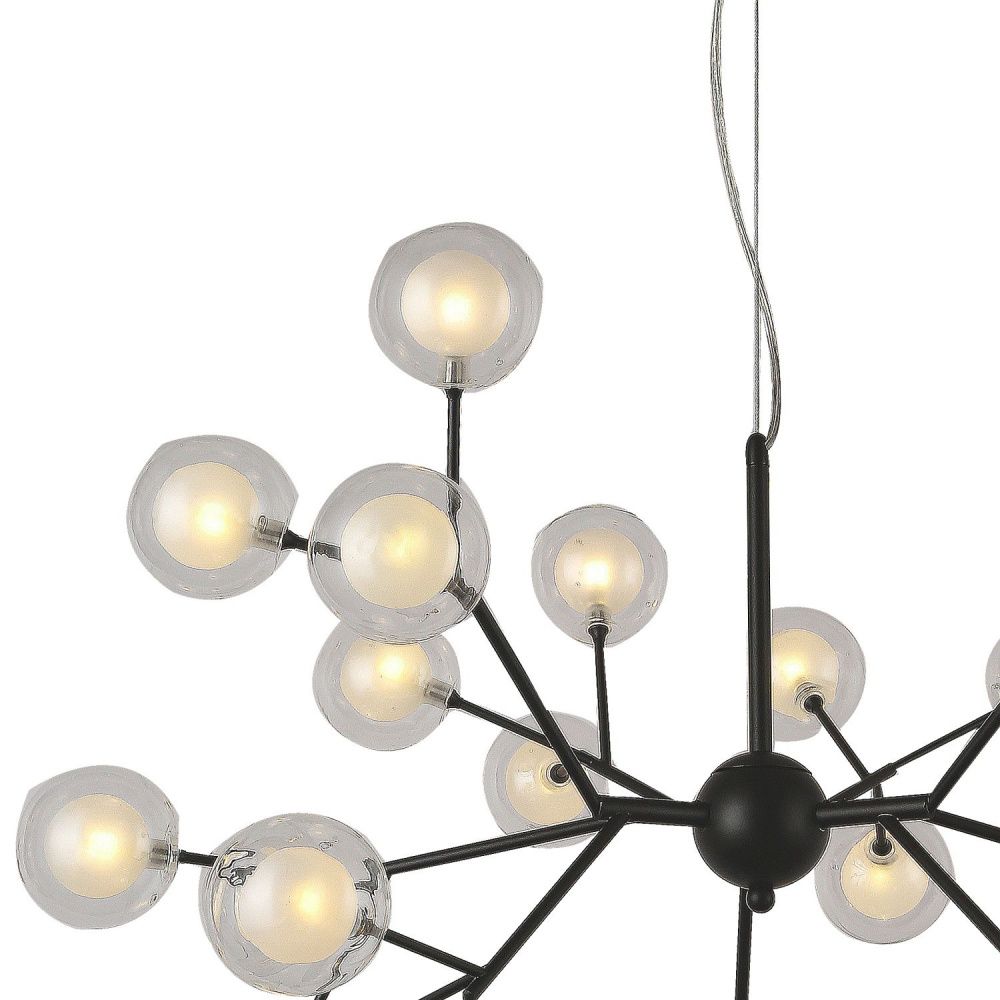 Люстра F-Promo Ligamentum 2481-9P, D660*H560, черный