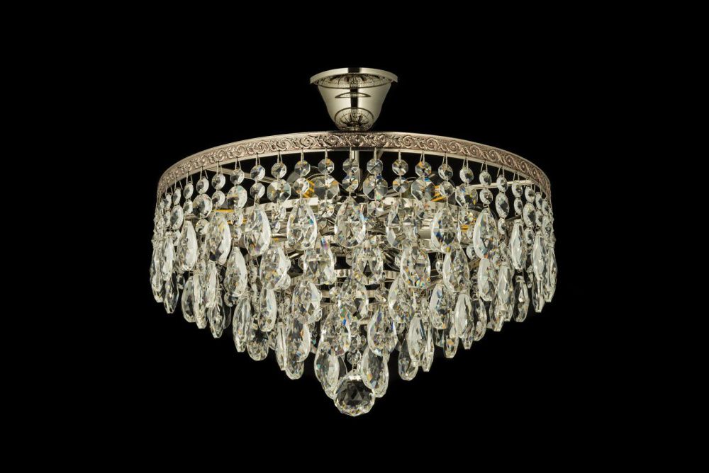 Люстра потолочная *38*32 см, 5*E27*60W, Arti Lampadari Castellana Nickel Castellana E 1.3.38.601 N, Матовый никель