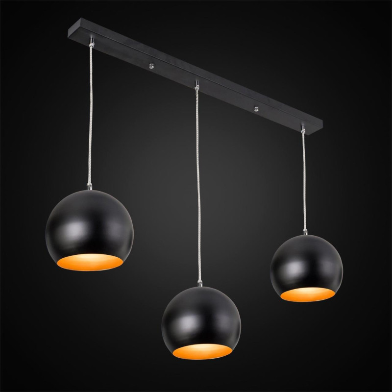 Подвесной светильник Citilux Оми CL945135, черный-хром