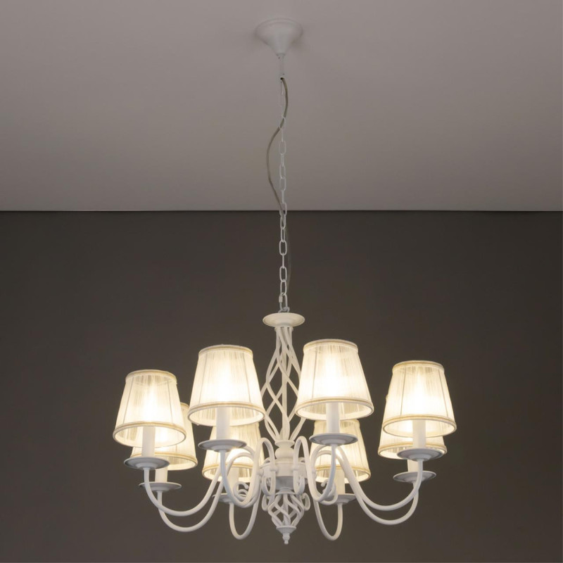 Люстра Citilux CL427180, диаметр 79 см, белый