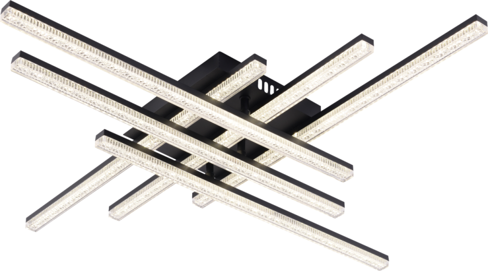 Люстра L720 x W720 x H85, мм, 96W 3000-6000K, BK (Черный) Rilon 6597B-6 BK