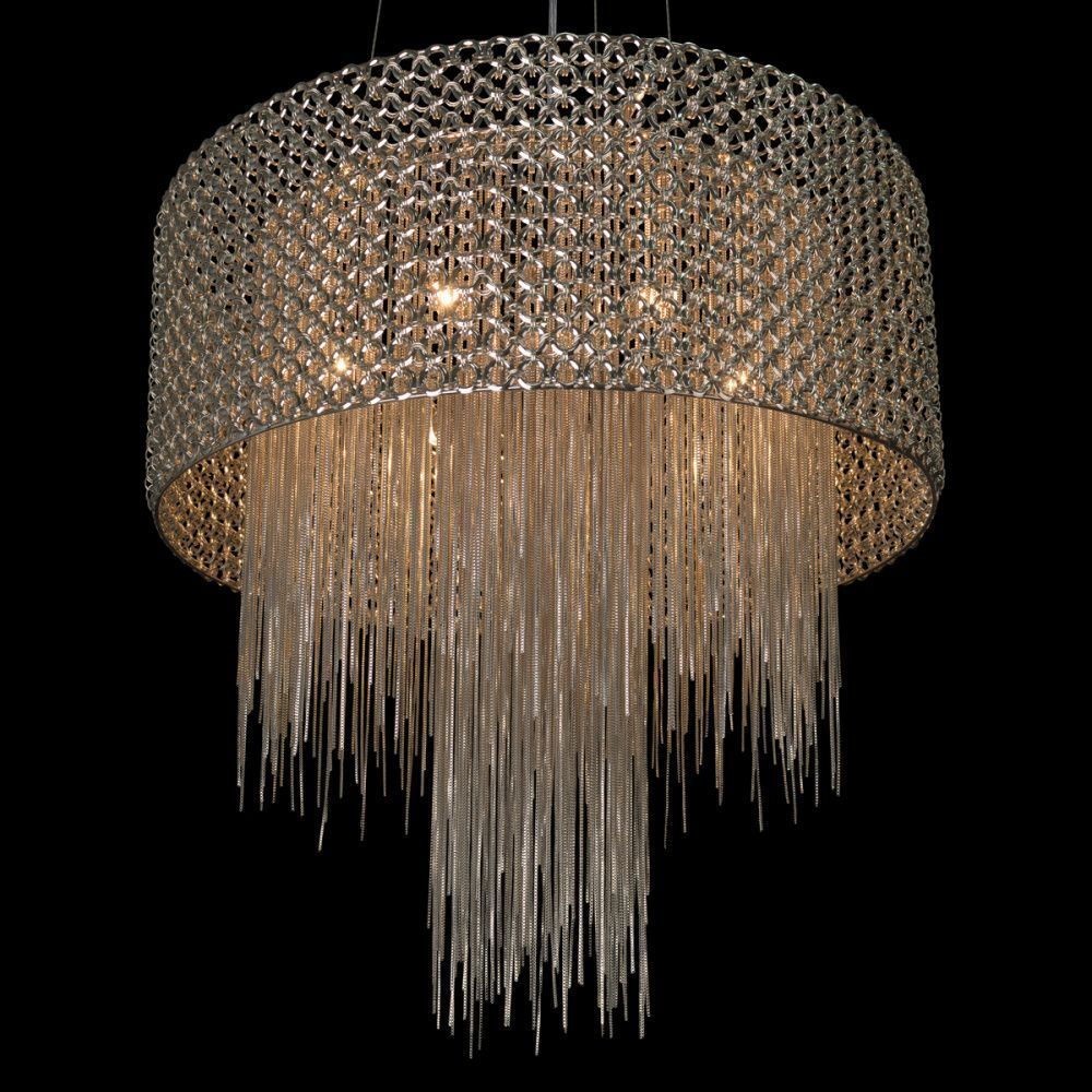 Подвесная люстра 50 см, Loft IT Opera 10406/500, никель 