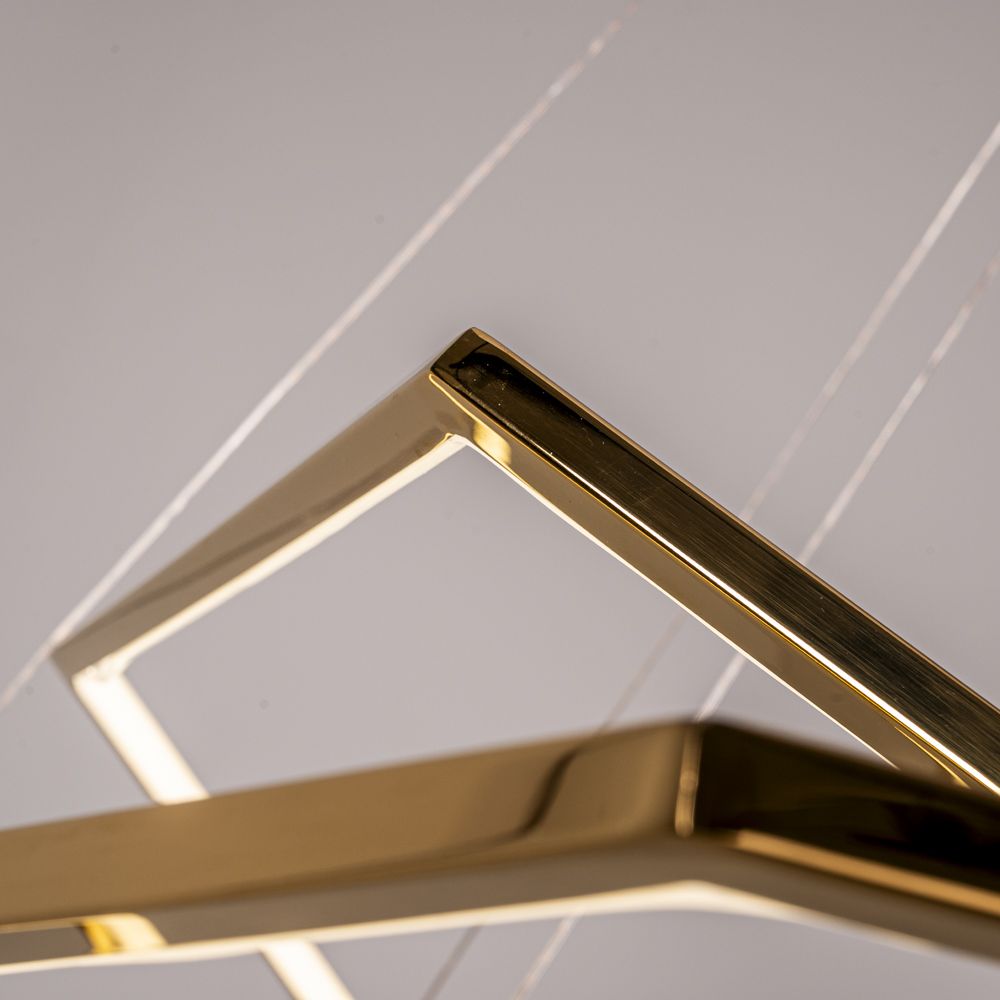 Подвесная люстра Vesanto Cameron Design House D100+120+150 **200 см, 3*LED*77W, 4000K, ImperiumLoft 40.2477, Золотистый