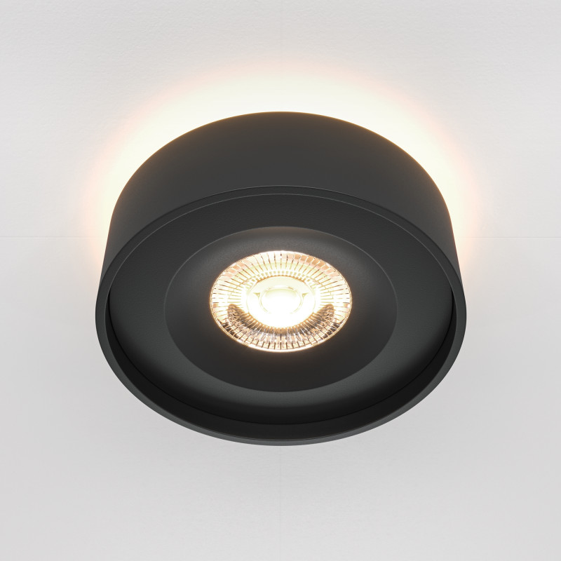 Встраиваемый светильник 10/6 см, LED*11W*4000К, IP20, 600Lm Maytoni Technical Planet, Черный DL035-2-L6B4K