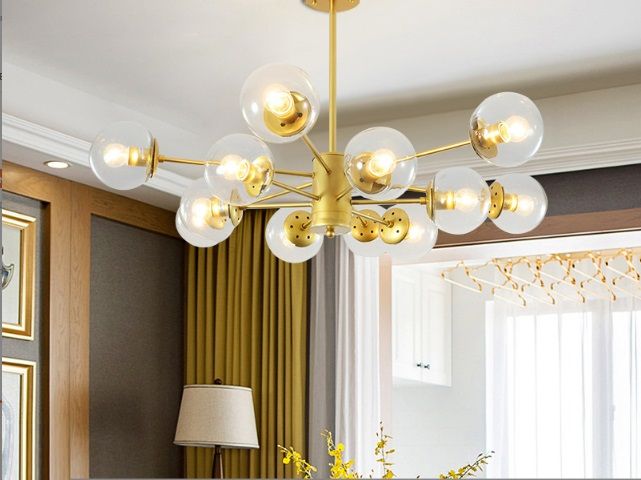 Светильник ElegantLight DZN-8001-12 БРОНЗА  D850/H640/12/E27/60W 24-10