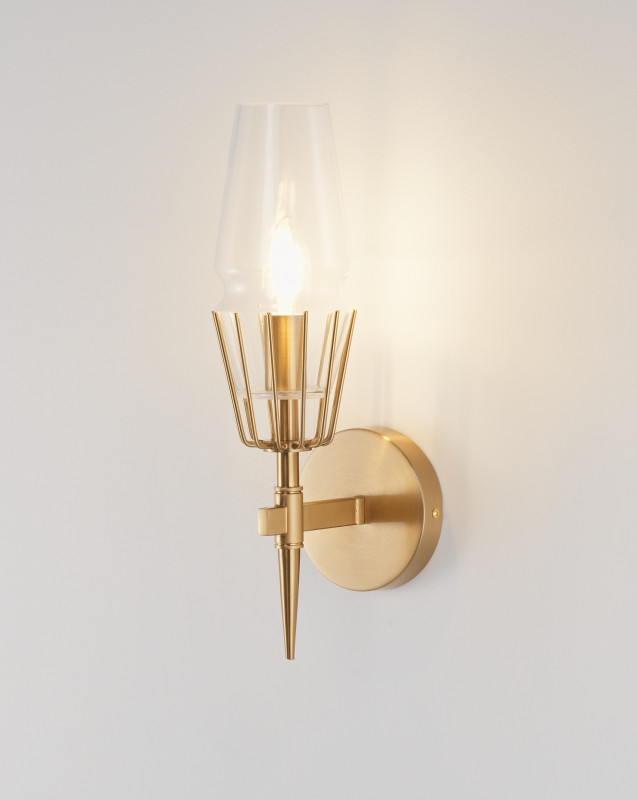 Бра 15*41 см, E14 40 W, Moderli Stella V10361-1W Латунь