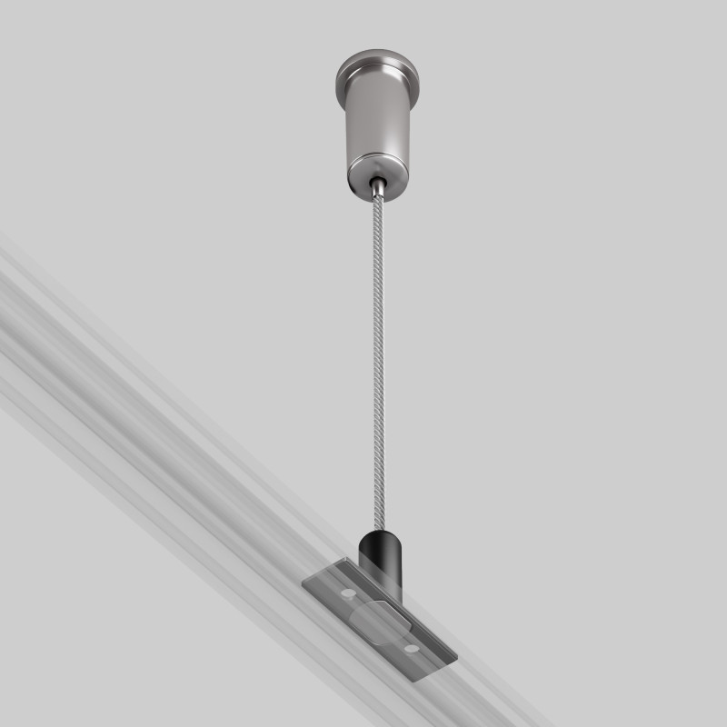 Комплектующие для трековой системы 2,5*0,8*200 см, Maytoni Technical Accessories for tracks Levity TRA184SW-1B черный