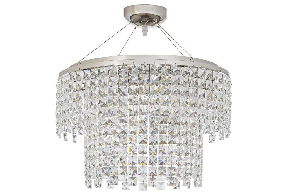 Люстра подвесная *50*30 см, 8*G9*40W, Arti Lampadari Milano Milano E 1.5.D50.522 NK, никель