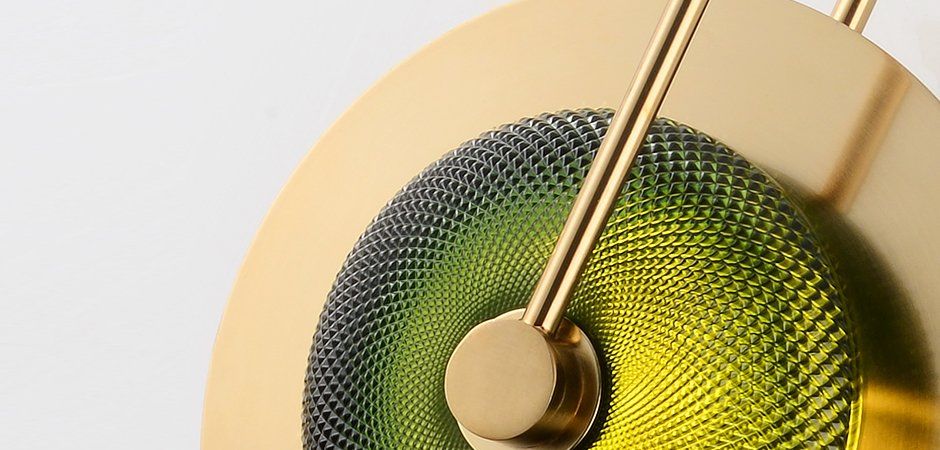 Бра Green Disk One 25*25*31 см, 1*LED*5W, ImperiumLoft 44.65, Латунь