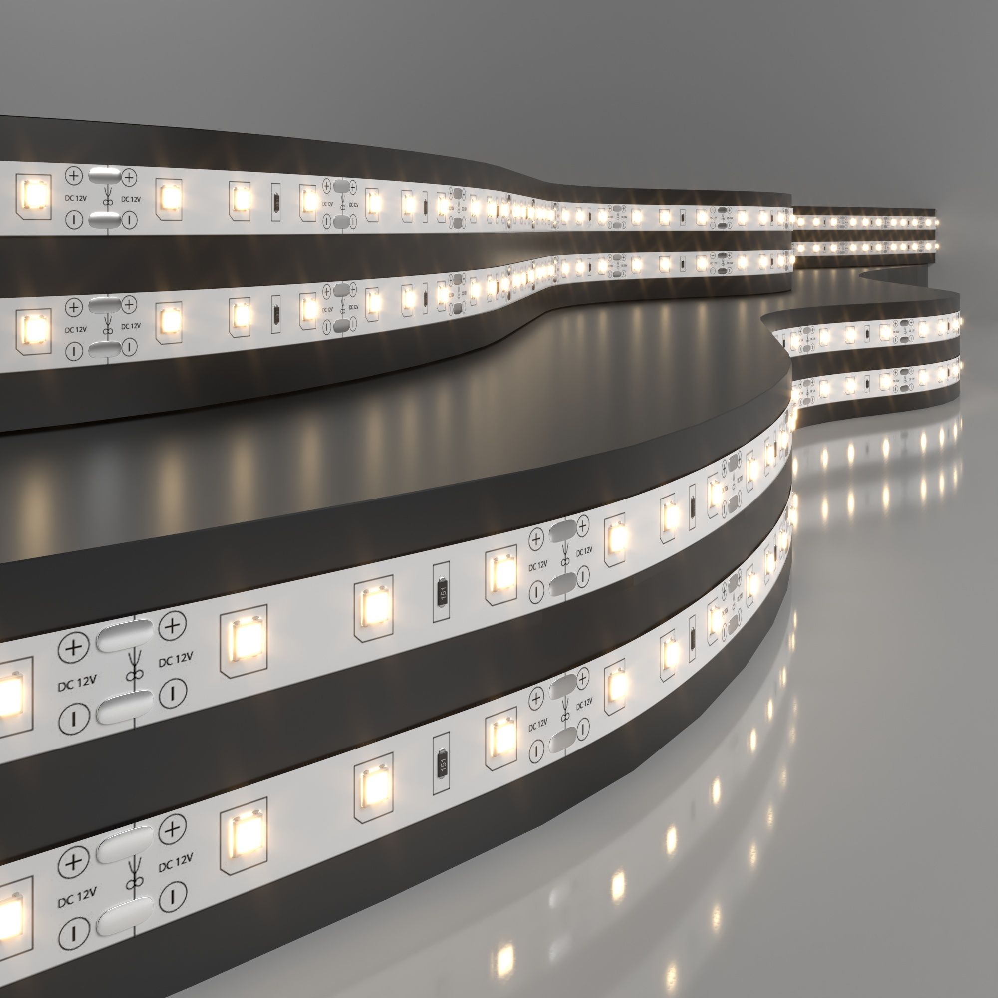 Светодиодная лента Лента светодиодная 12V 4,8W 60Led 2835 IP20 теплый белый, 5м Elektrostandard