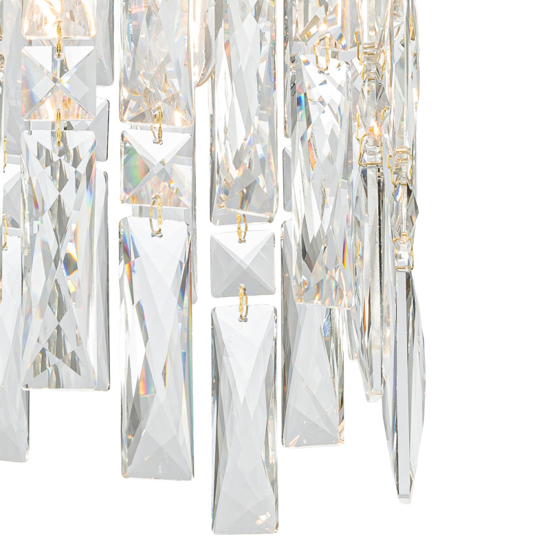 Подвесной светильник *20*177 см, 2*E14*40W, Indigo Crystal V000442, золотой, 12041/2P Gold