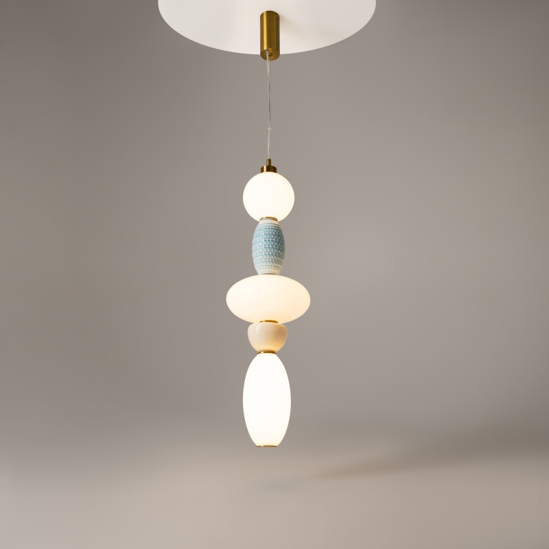 Подвесной светильник 22*400 см, LED 23W 3000K Maytoni Modern Adore MOD297PL-L24BS3K1 латунь