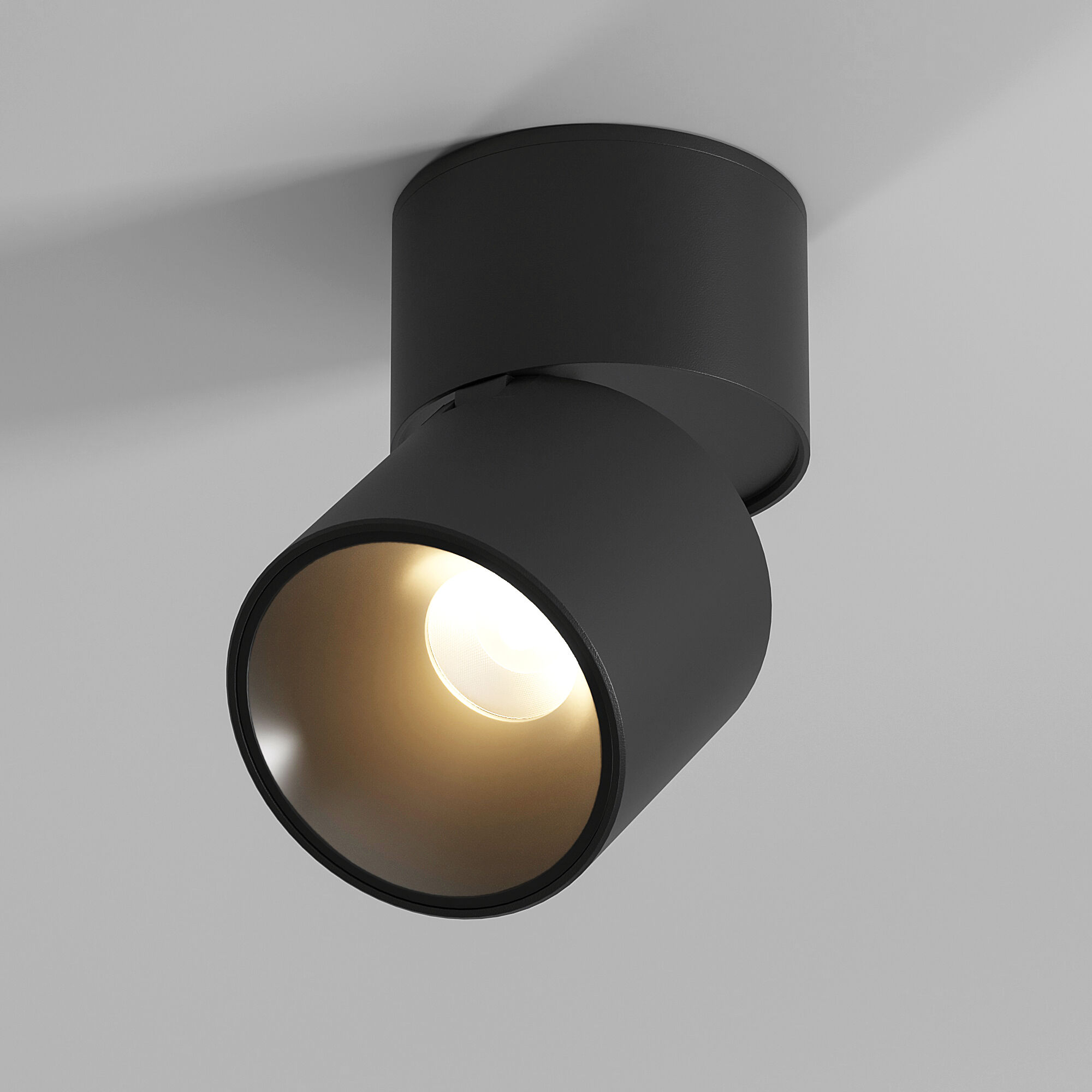 Светильник потолочный светодиодный 7 см, 9W, 3000K, Elektrostandard Rolly 25112/LED, черный 