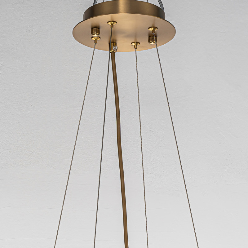 Подвесная люстра 50*130 см, 8*E14, 320W, Favourite Glans 4303-8P латунный