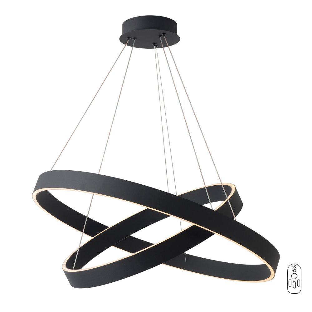 Люстра *60*5-155 см, *LED*123W, 3000-6000K, Crystal Lux Tron TRON SP123W LED BLACK, Черный