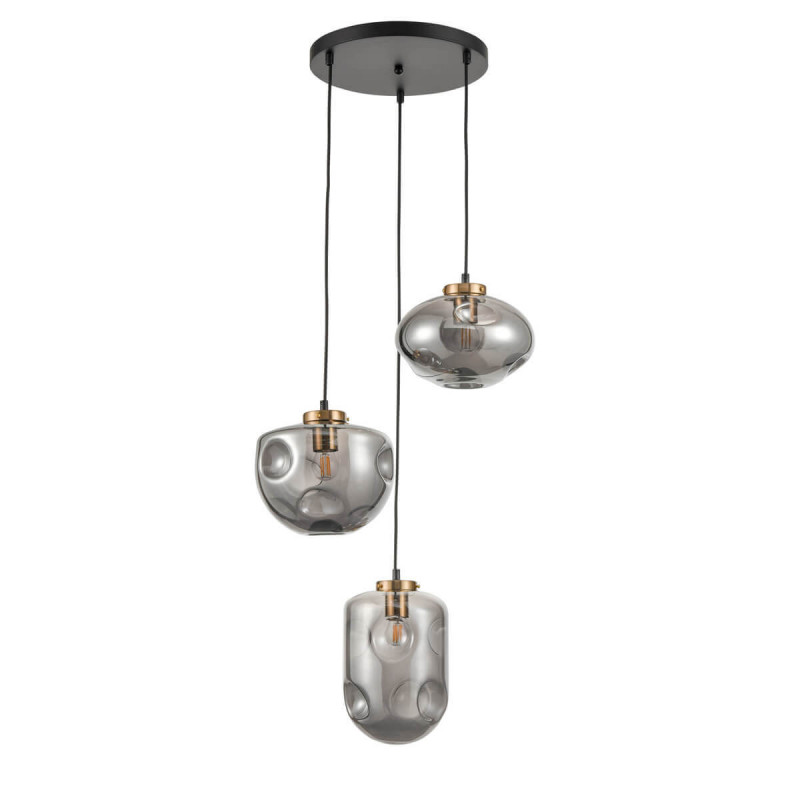 Подвесной светильник  40*152 см, 3*E27 черный, бронза Vele Luce Alieno VL5352P03
